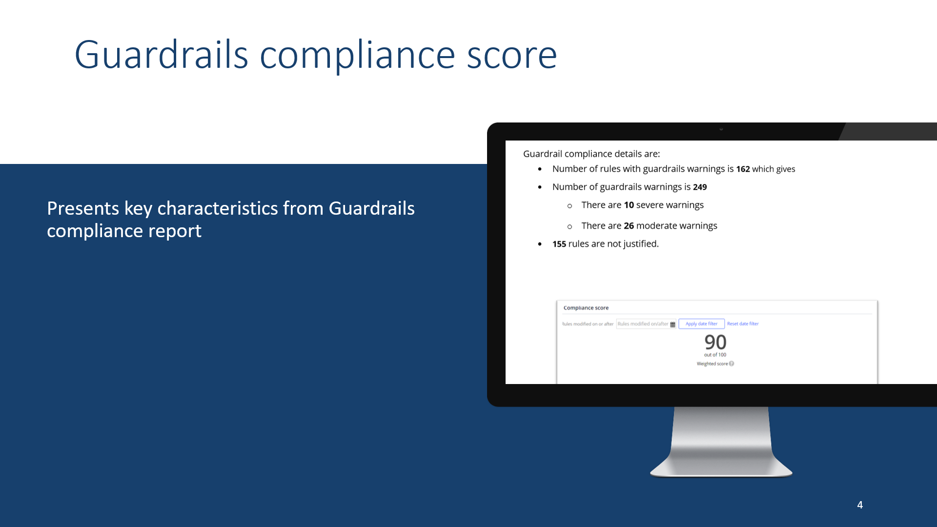 Implementation Review - Guardrails compliance score