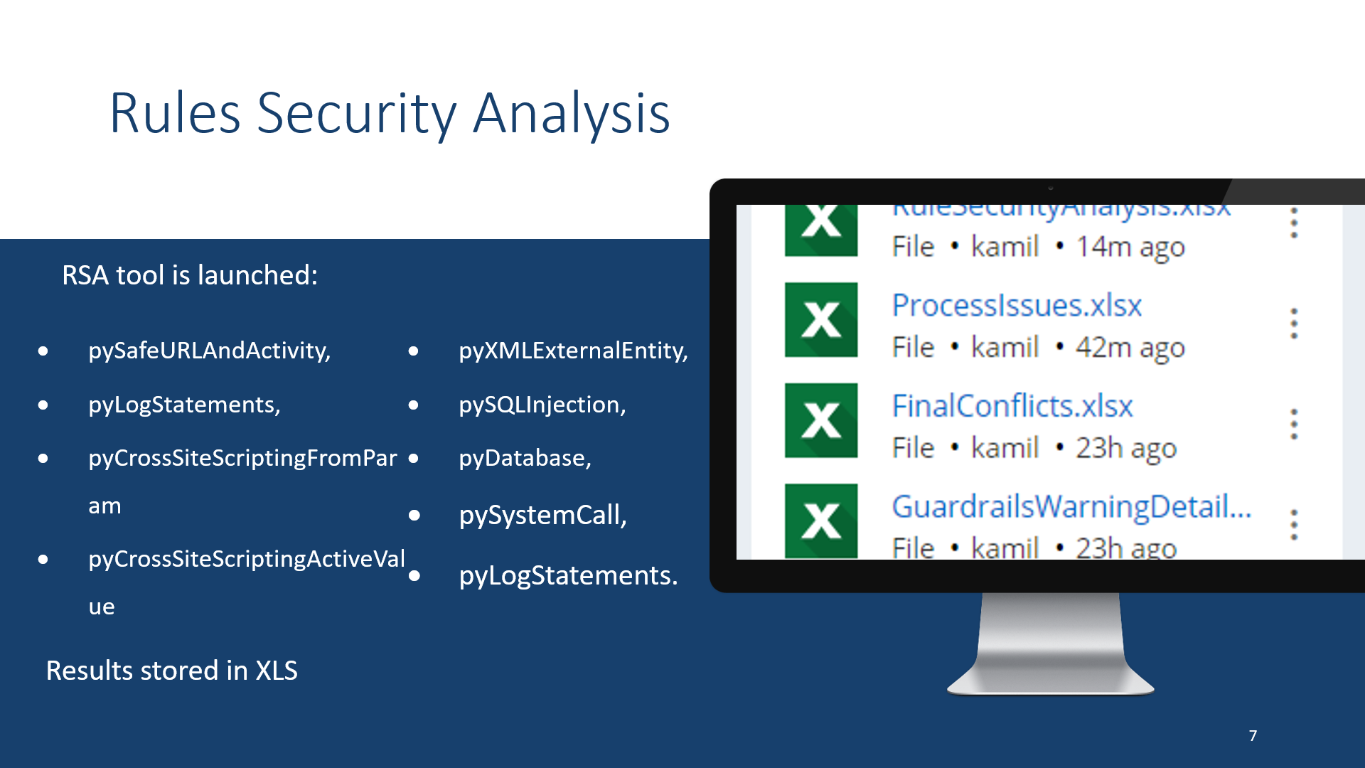 Implementation Review - Rule Security analyzer